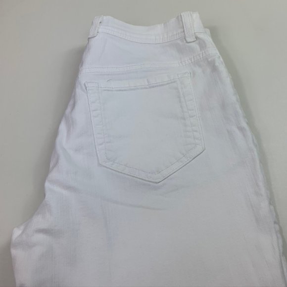 Charter Club High waisted straight leg white jeans - Picture 4 of 6